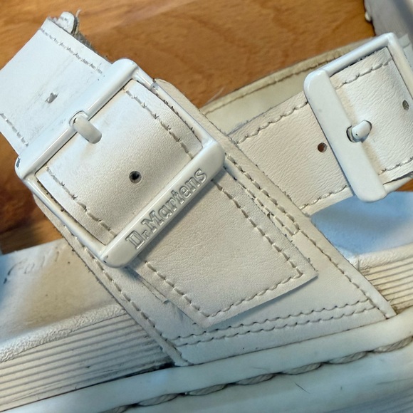 Dr. Martens | White Leather Platform Strap Sandals - Picture 8 of 9